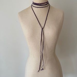 ZARA Velvet Star Studded Choker and Lariat/Bolo